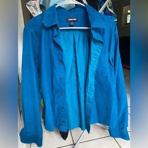 Land’s End Blue Corduroy Jacket, Size: M